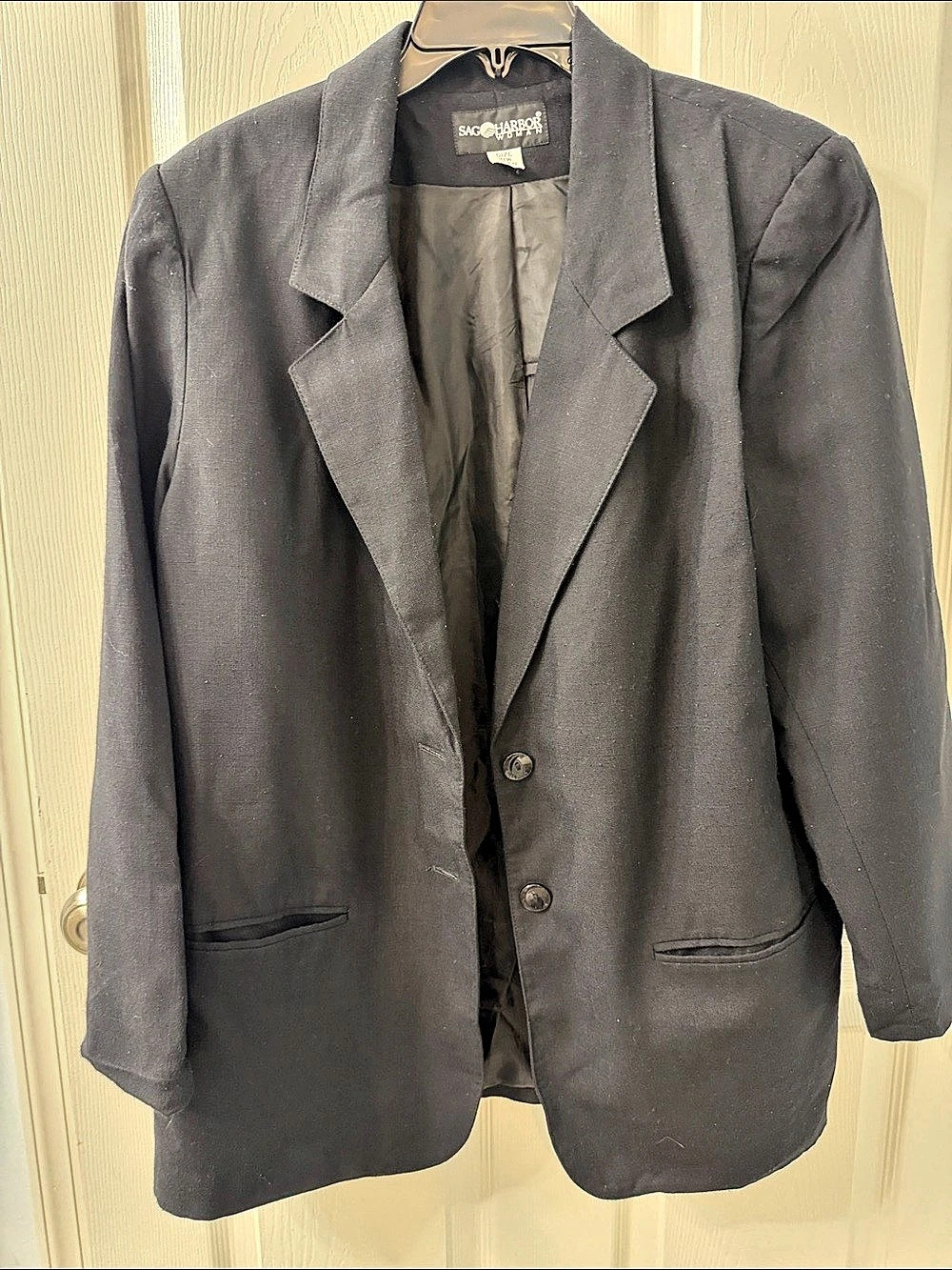 Sage Harbor Woman Women's Black Blazer Size 18W